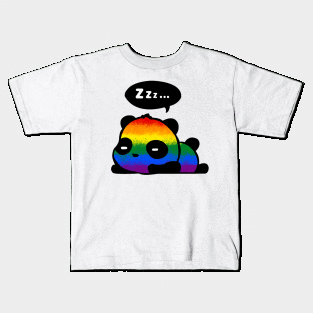 LGBT Rainbow pride panda Kids T-Shirt